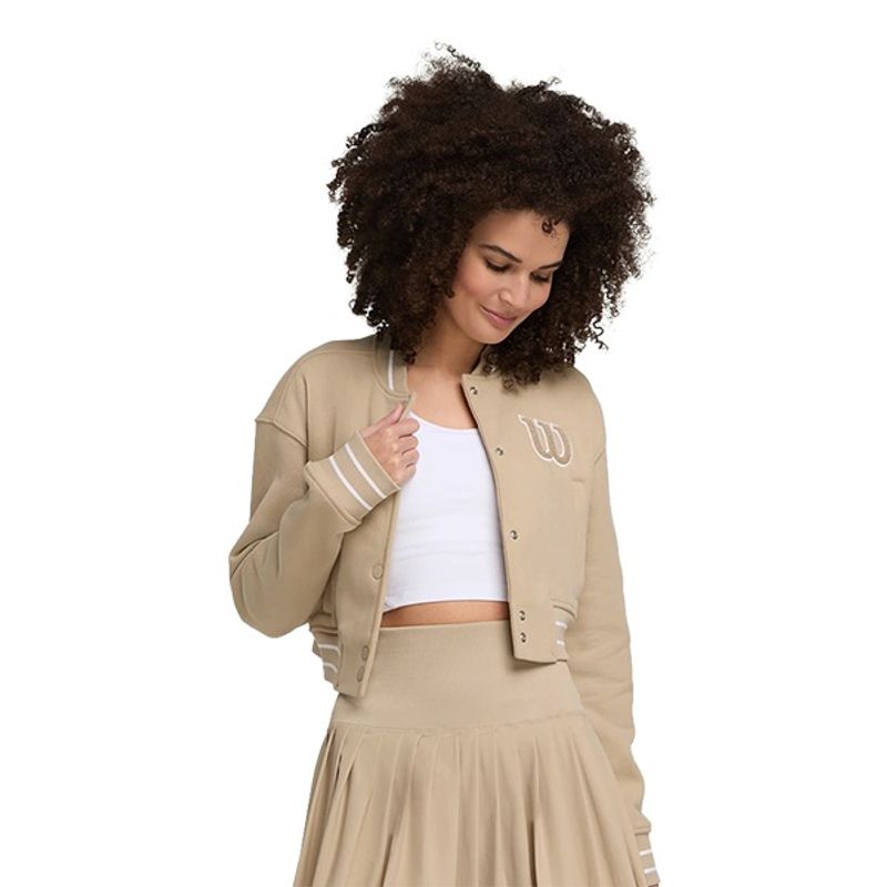 Wilson Womens CENTRAL VARSITY BOMBER SAFARI Paragon Sports
