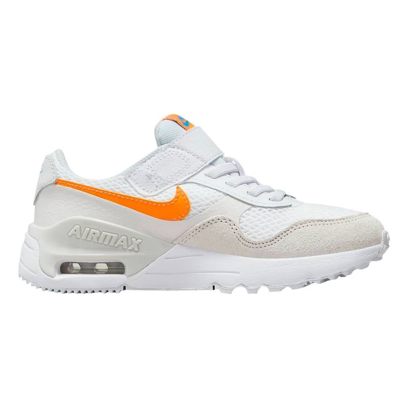 Nike Kids AIR MAX SYSTEM WHITE TOTAL ORAN Paragon Sports