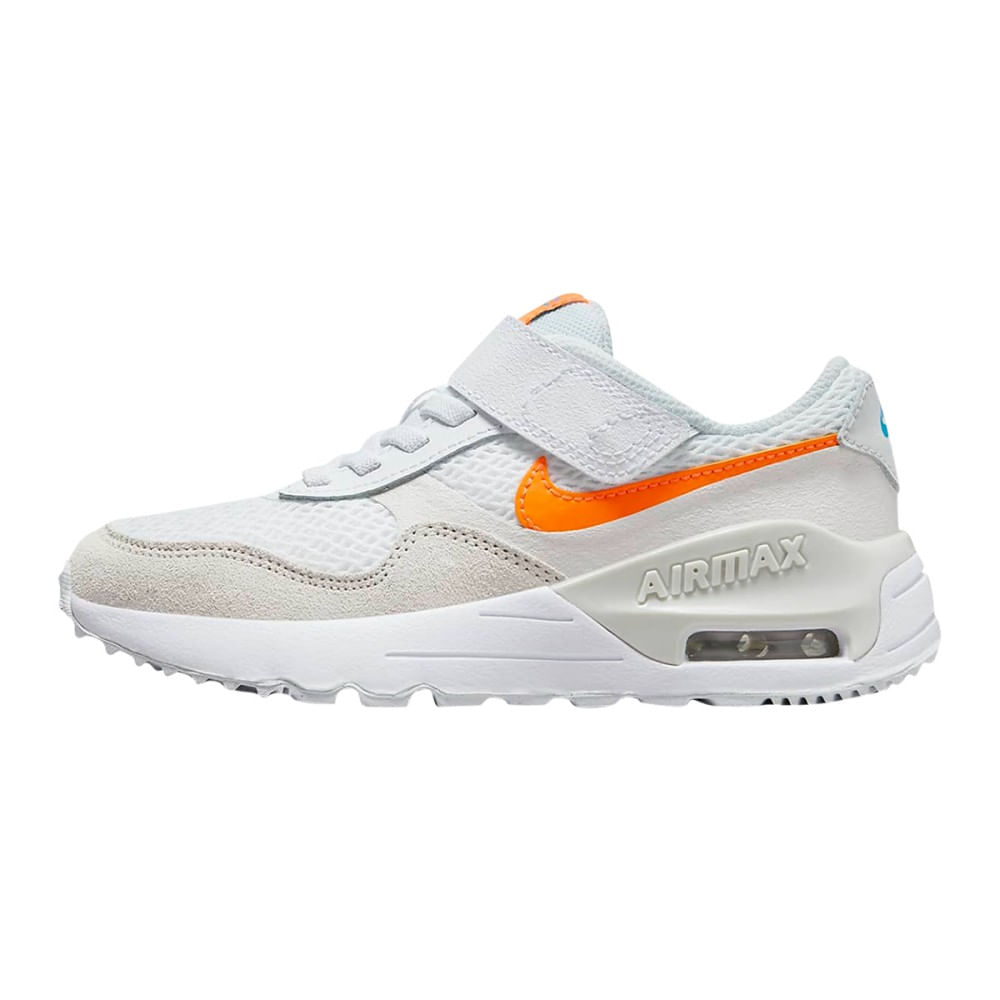 Nike Kids AIR MAX SYSTEM WHITE TOTAL ORAN Paragon Sports