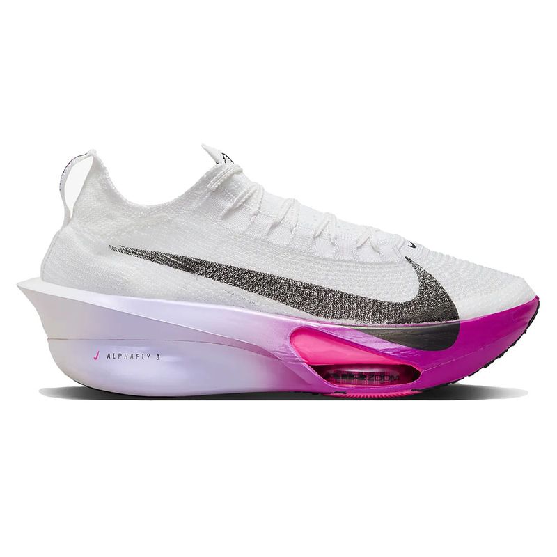 Nike Unisex AIR ZOOM ALPHAFLY NEXT-3 WHITE-BLACK-PURP Nike Unisex AIR ZOOM ALPHAFLY NEXT-3 WHITE-BLACK-PURP