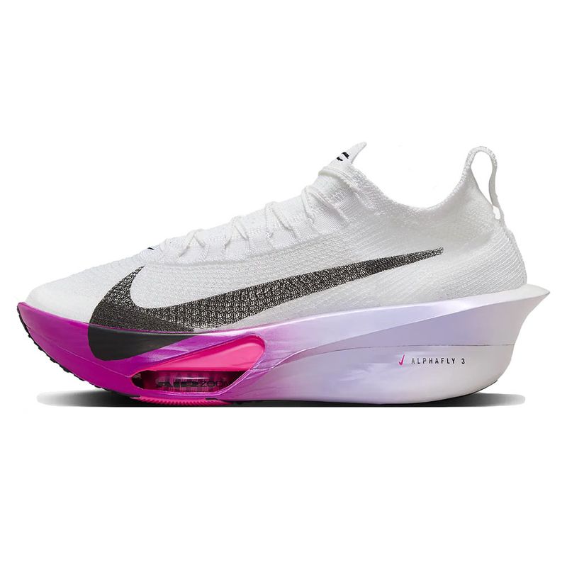 Nike Unisex AIR ZOOM ALPHAFLY NEXT-3 WHITE-BLACK-PURP Nike Unisex AIR ZOOM ALPHAFLY NEXT-3 WHITE-BLACK-PURP