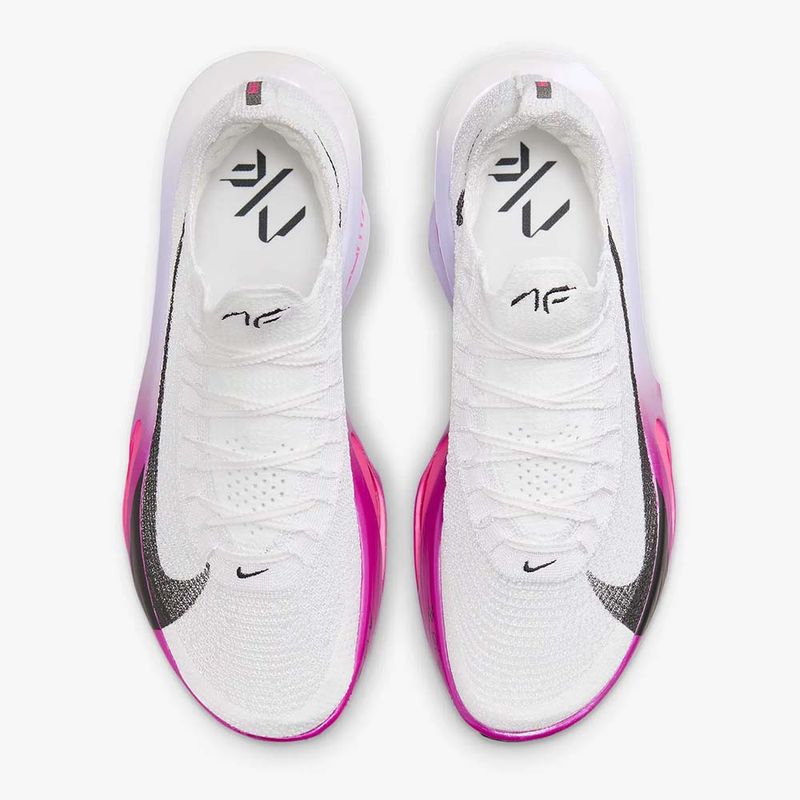 Nike Unisex AIR ZOOM ALPHAFLY NEXT-3 WHITE-BLACK-PURP Nike Unisex AIR ZOOM ALPHAFLY NEXT-3 WHITE-BLACK-PURP
