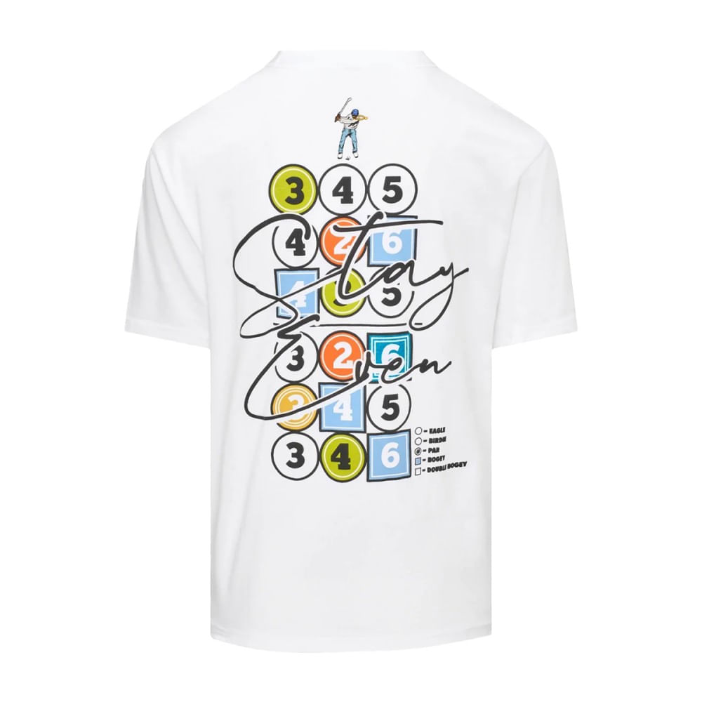 Eastside Golf Mens STAY EVEN T-Shirt WHITE - Paragon Sports
