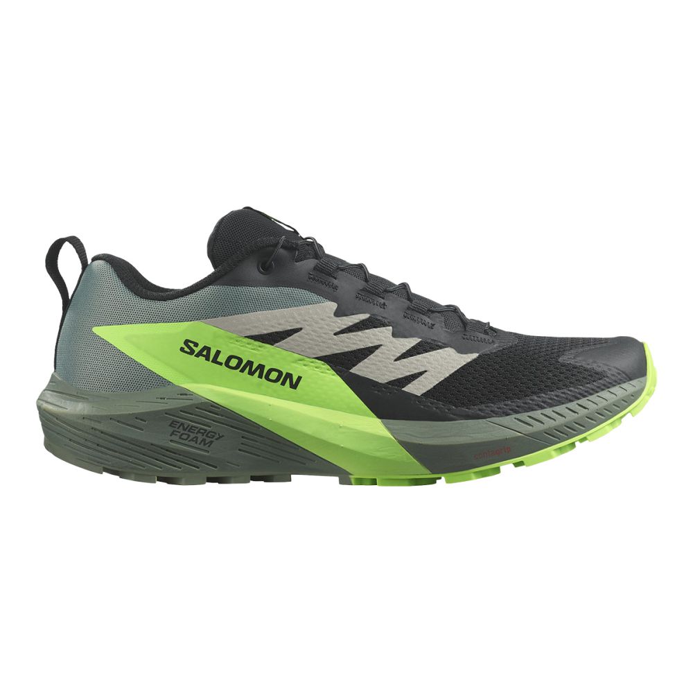 SALOMON-SENSE PRO 5 SET BLACK/EBONY/WHITE - Trail running bag