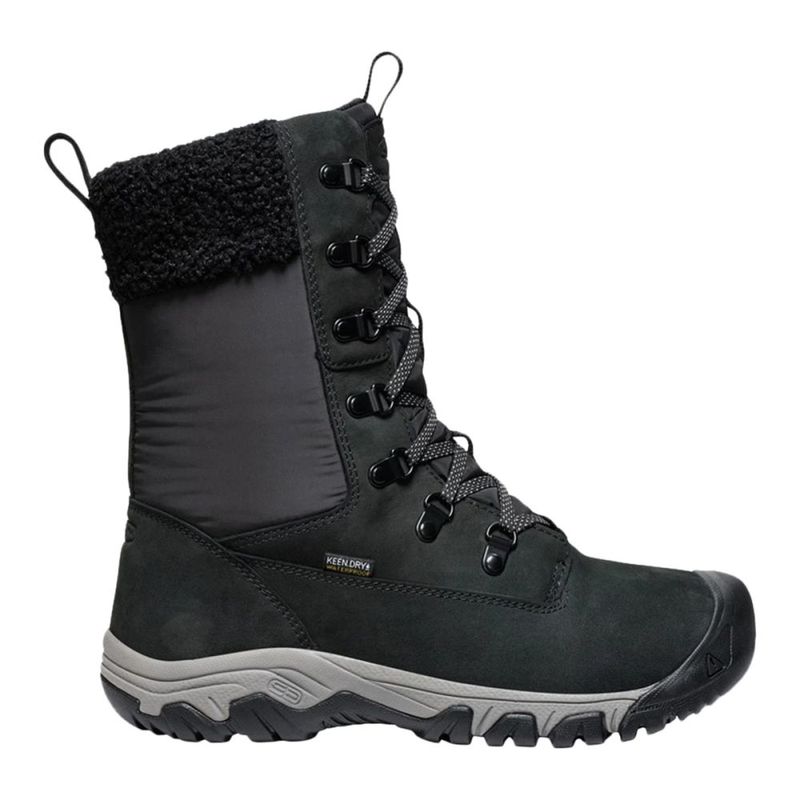 Keen Womens GRETA TALL BOOT waterproof BLACK-BLACK - Paragon Keen Womens GRETA TALL BOOT waterproof BLACK-BLACK - Paragon