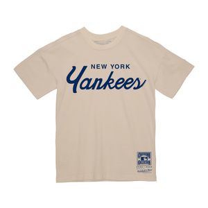 mens yankees vintage script t-shirt