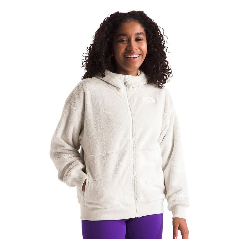 The North Face Kids GIRLS OSITO FULL ZIP HO WHITE DUNE Paragon Sports