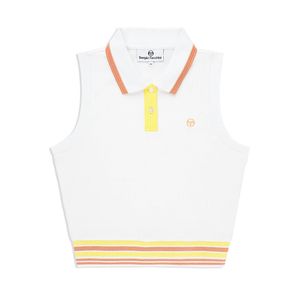 womens noale cropped tennis polo