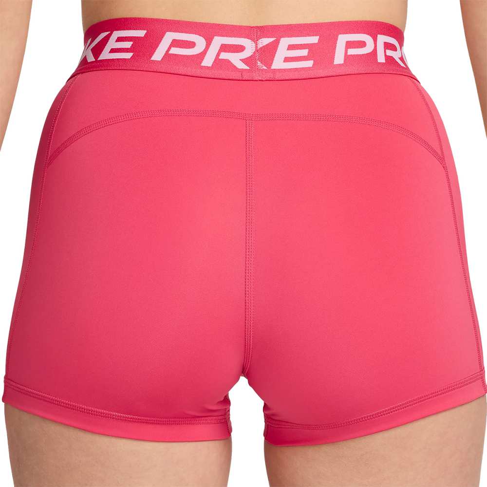 Nike Womens PRO SHORT ASTER PINK-WHITE - Paragon Sports