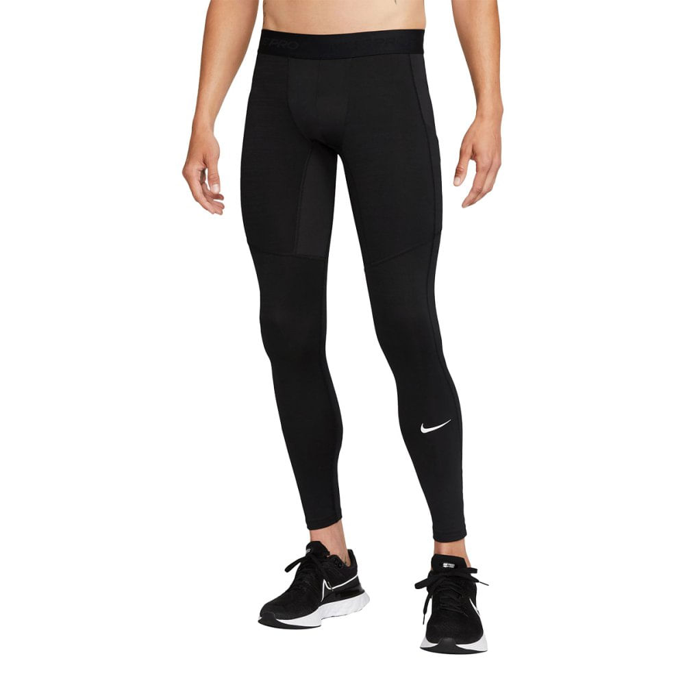 Nike Mens PRO WARM TIGHT BLACK WHITE Paragon Sports