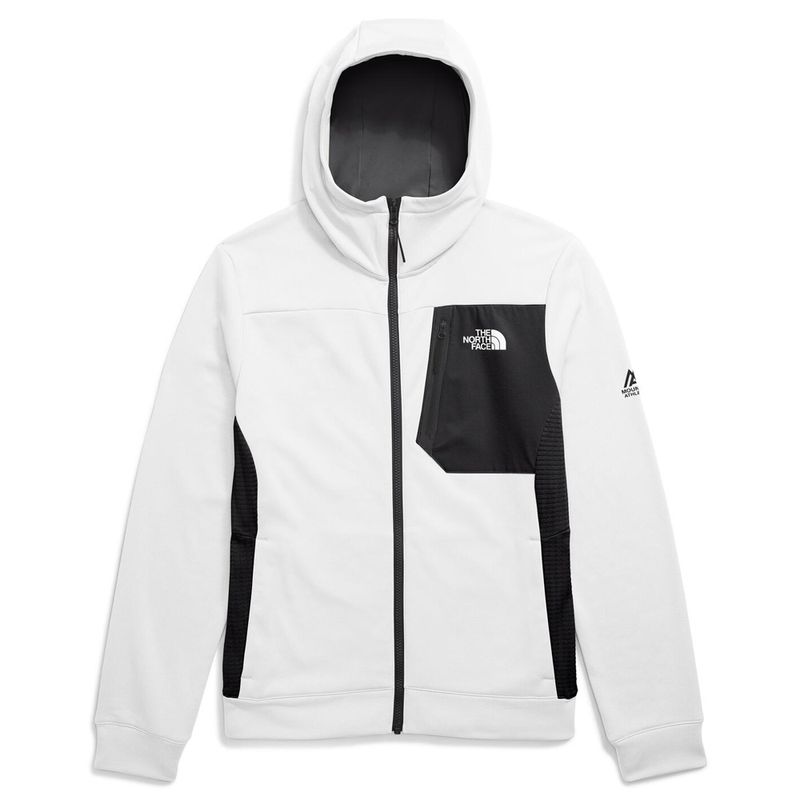 White north face fleece mens online