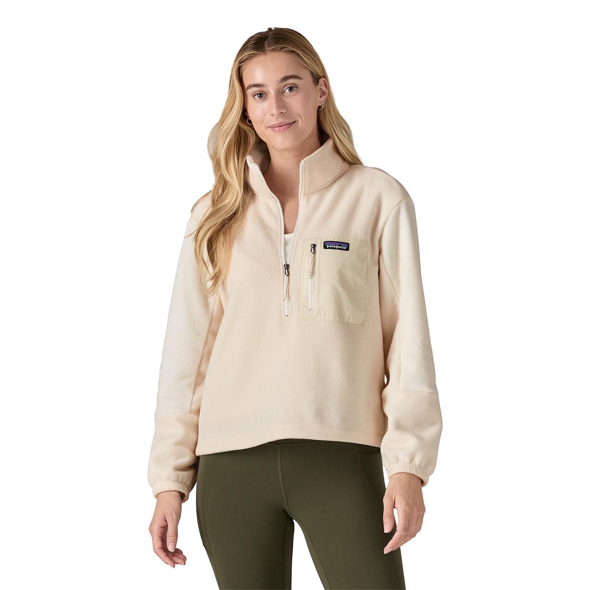 Patagonia Womens MICRODINI 1 2 ZIP P NATURAL Paragon Sports