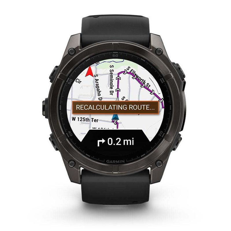 Garmin Unisex FENIX 8 51MM AMOLED SAPH CRBNGRY TI-BLK Garmin Unisex FENIX 8 51MM AMOLED SAPH CRBNGRY TI-BLK