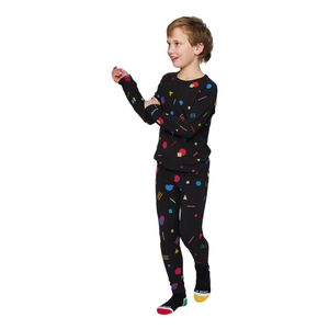 kids confetti midweight baselayer long sleeve