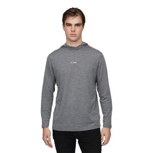 mens feathertop ultralight hooded Long Sleeve tee