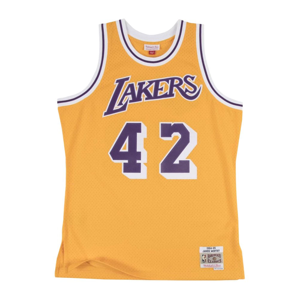 mens worthy los angeles lakers 84-85 swingman Jersey