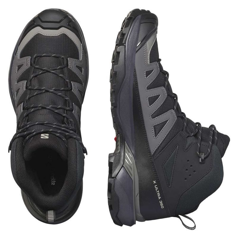 Salomon Men s x Ultra 360 Mid Climasalomon Waterproof Hiking Boots Black 10