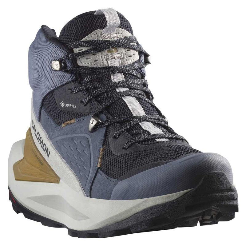 Salomon Mens ELIXIR MID GORE-TEX DARK NAVY - GRIS - Paragon Salomon Mens ELIXIR MID GORE-TEX DARK NAVY - GRIS - Paragon
