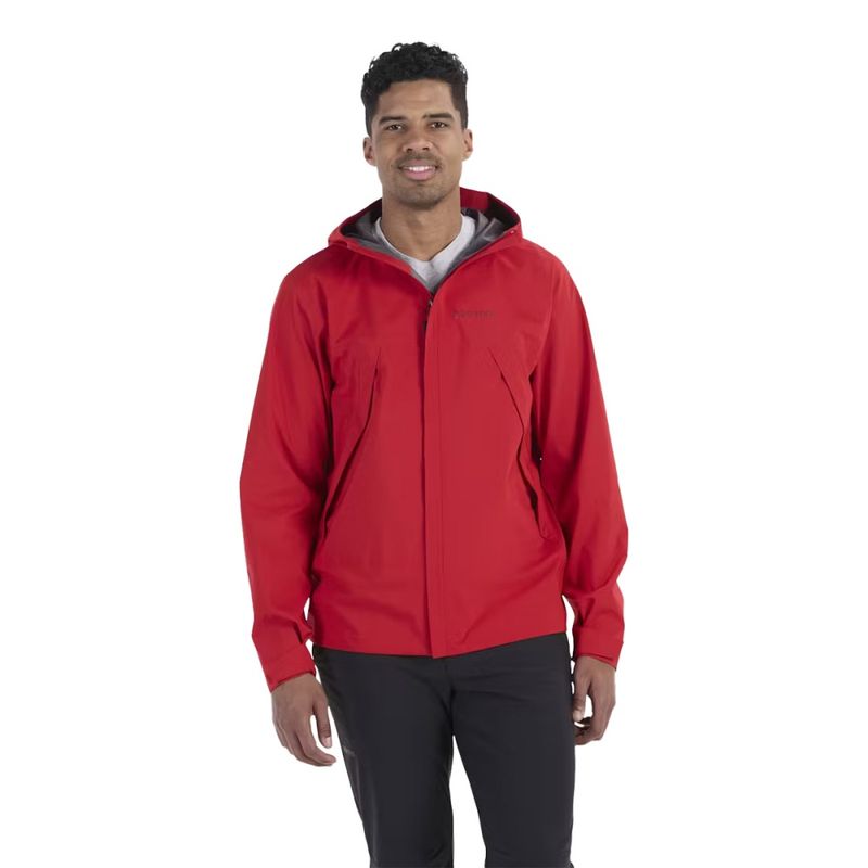 Marmot Mens PRECIP ECO PRO JACKET TEAM RED Paragon Sports