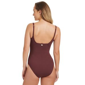 Womens Square Neck Tank One-Piece Swimsuit