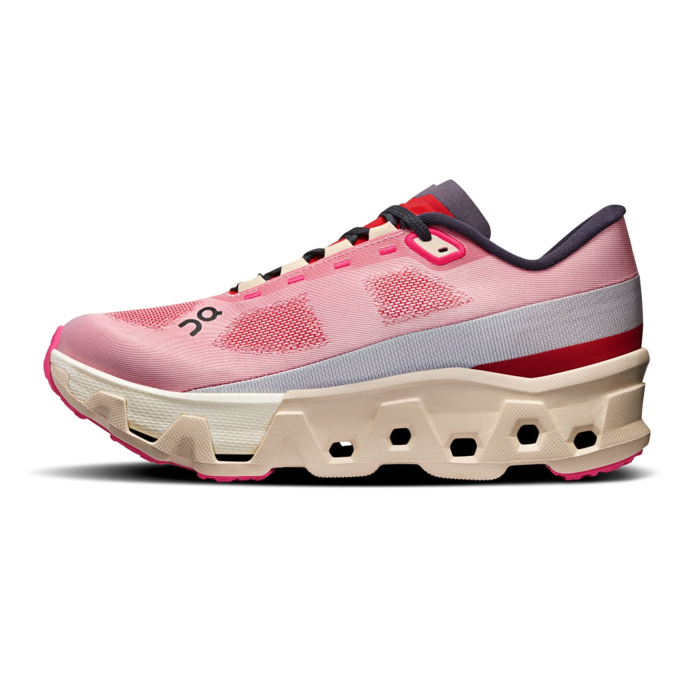 ON Womens CLOUDMONSTER HYPER RED-CREAM - Paragon Sports