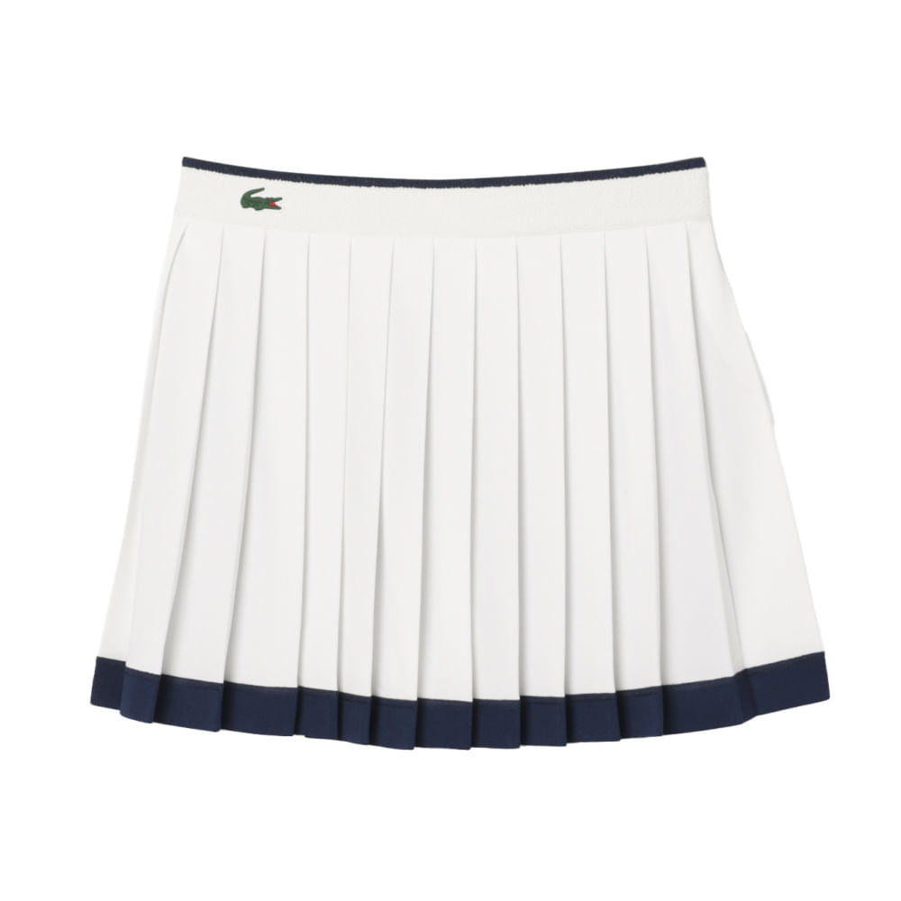 Lacoste Womens LACOSTE HERITAGE SKORT WHITE - Paragon Sports