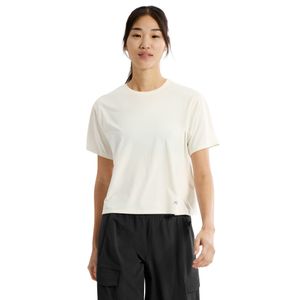 womens taema crop logo short sleeve