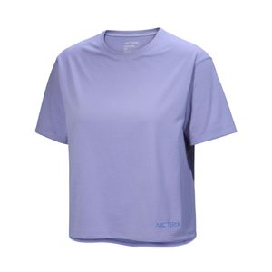 womens taema crop logo short sleeve