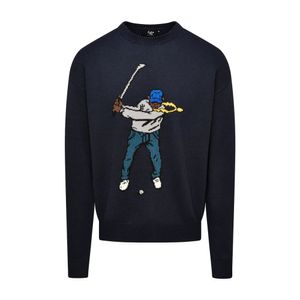 mens intarsia swingman sweater