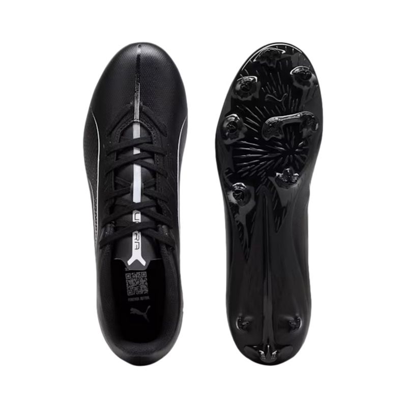 Puma Mens ULTRA 5 MATCH FG-AG BLACK-WHITE - Paragon Sports