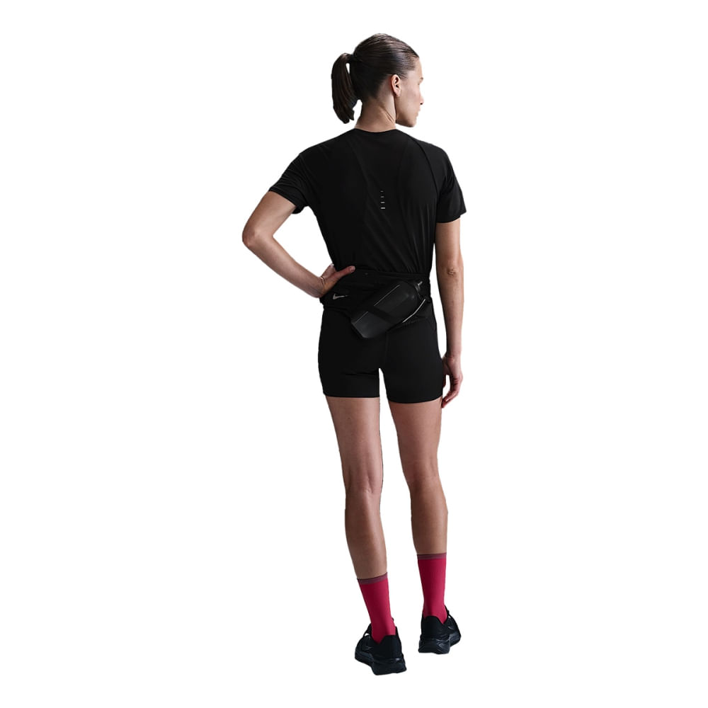 Nike Womens SWIFT Dri-Fit Short Sleeve TOP BLACK-REFLECTIVE