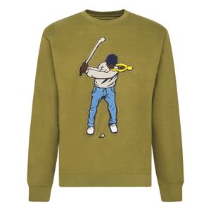 mens swingman logo crew sweatshirt