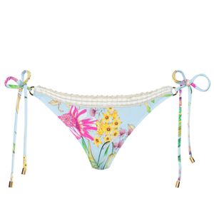 womens carrie crochet trim tie side bottom