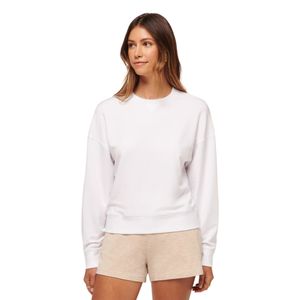 womens cloud terry crew Pullover