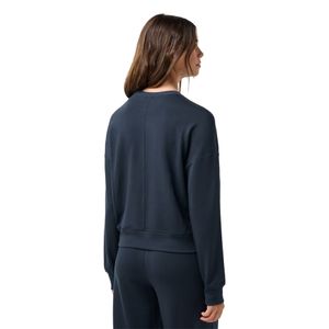 womens cloud terry crew Pullover