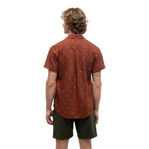 mens small tree mancos short sleeve shirt