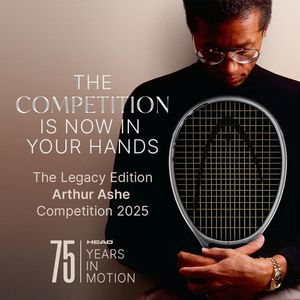 arthur ashe competition tennis racket