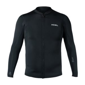 mens axis long sleeve front zip Jacket